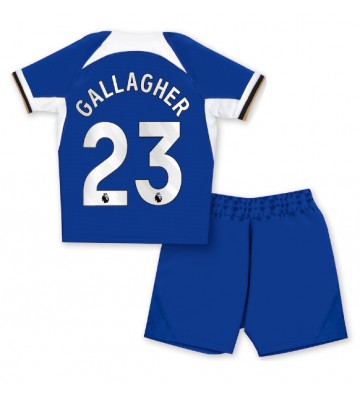 Chelsea Conor Gallagher #23 Hjemmebanesæt Børn 2023-24 Kort ærmer (+ korte bukser)